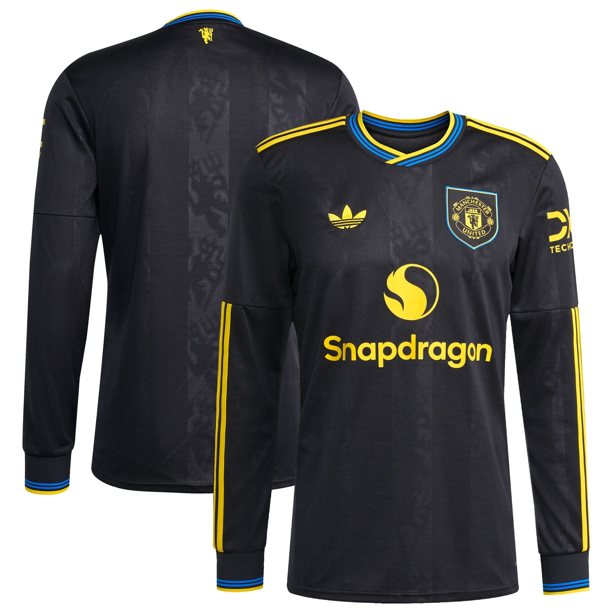 Manchester United adidas Home 2025/26 Replica Long Sleeve Jersey - Red/Black/White - Image 5