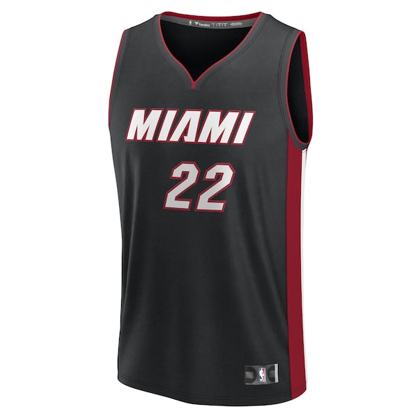 Jimmy Butler Miami Heat Youth Fast Break Replica Player Jersey - Icon Edition - Black - Image 2