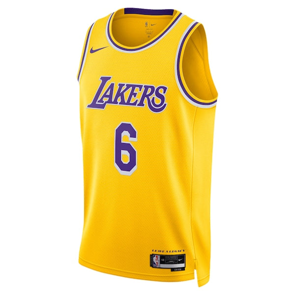 LeBron James Los Angeles Lakers Nike Unisex Swingman Jersey - Icon Edition - Gold - Image 2