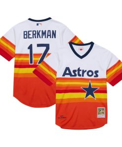 Lance Berkman Houston Astros 2004 Cooperstown Collection Authentic Throwback Jersey - White