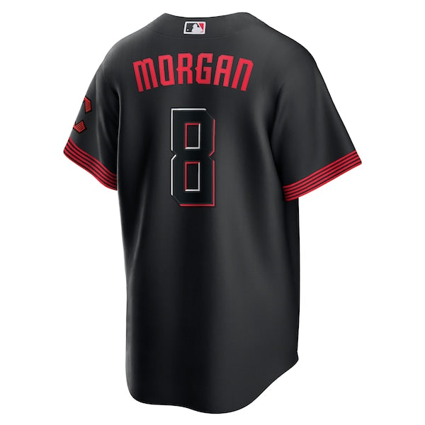 Joe Morgan Cincinnati Reds Nike 2023 City Connect Replica Player Jersey - Black - Image 3