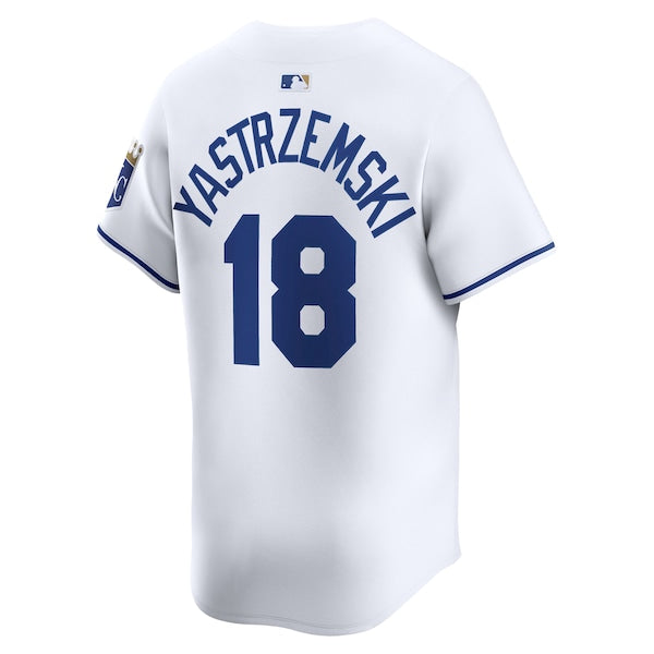 Mike Yastrzemski Kansas City Royals Nike Home Limited Player Jersey - White - Image 3