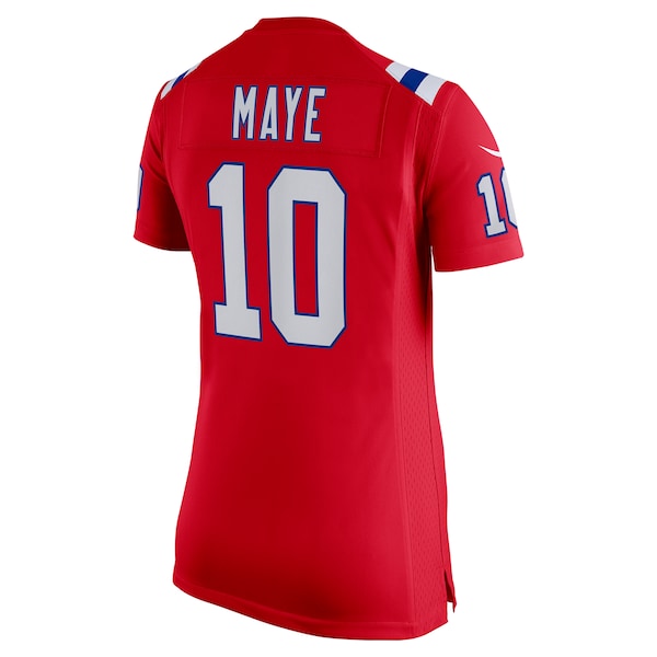 New England Patriots?Nike Game Alternate - Red -?Drake Maye - Womens - Image 3