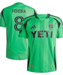 Daniel Pereira Austin FC adidas 2025 The Heartbeat Kit Authentic Player Jersey - Green