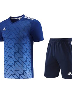 Adidas Short Sleeve Training Jersey Set - AD05- Dark Blue