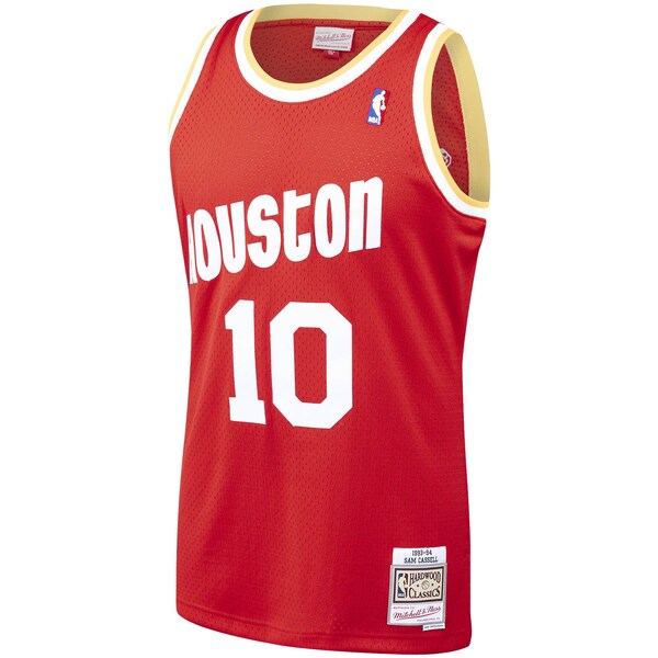 Sam Cassell Houston Rockets 1993/94 Hardwood Classics Swingman Jersey - Red - Image 2