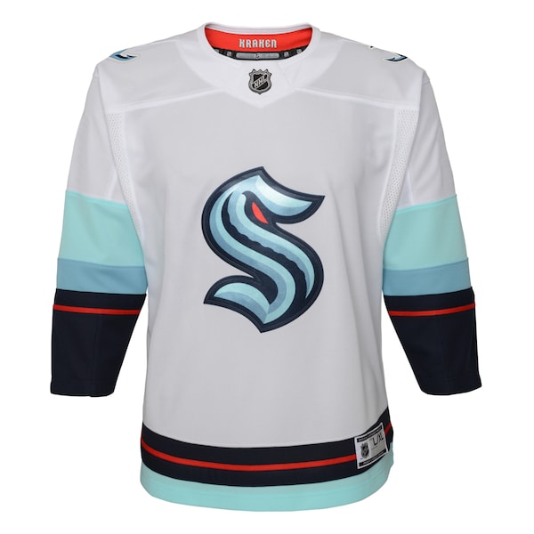 Seattle Kraken Youth Away Premier Jersey - White - Image 2