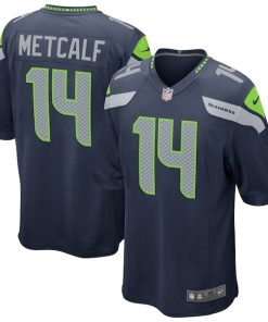 DK Metcalf Seattle Seahawks Nike Game Jersey - College Navy
