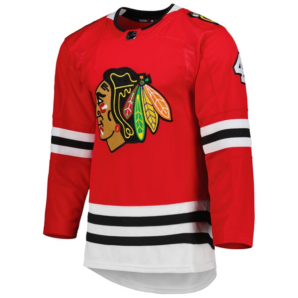 Seth Jones Chicago Blackhawks adidas Home Primegreen Authentic Player Jersey - Red - Image 2