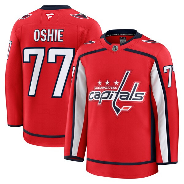 TJ Oshie Washington Capitals Home Premium Jersey - Red/Black - Image 5
