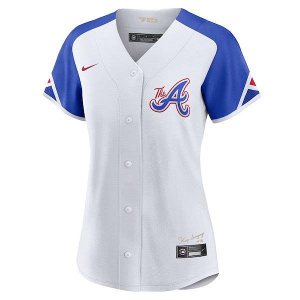 Ozzie Albies Atlanta Braves Nike Women's 2023 City Connect Replica Player Jersey - White - Image 2