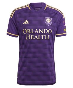 Alternative view of Orlando City SC adidas 2024 The Wall Kit Authentic Jersey - Purple