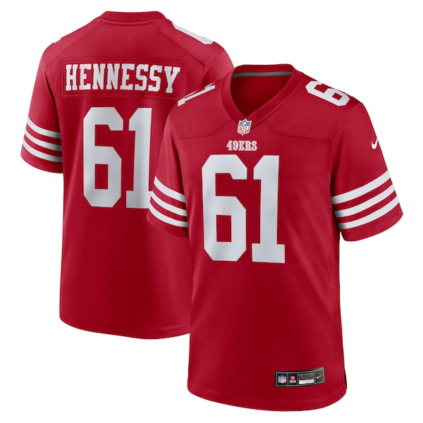 Matt Hennessy San Francisco 49ers Nike Team Game Jersey - Scarlet