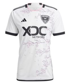 Alternative view of D.C. United adidas 2024 The Cherry Blossom Kit Replica Custom Jersey - White