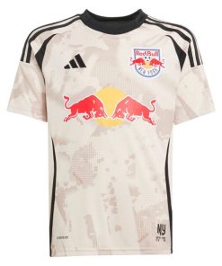 Alternative view of New York Red Bulls adidas Youth 2025 Stone Kit Replica Custom Jersey - Tan