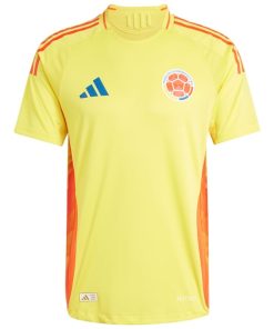 Alternative view of Colombia National Team adidas 2024 Home Authentic Jersey - Yellow