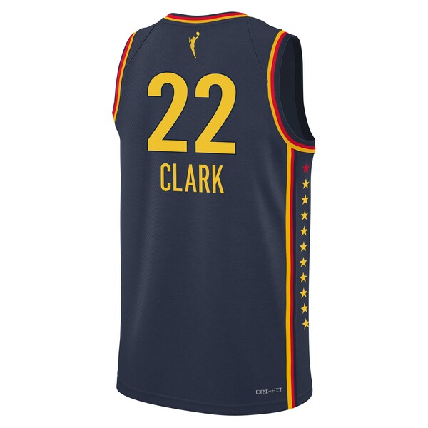 Caitlin Clark Indiana Fever Nike Youth 2024 WNBA Draft Explorer Edition Victory Player Jersey - Navy - Image 3
