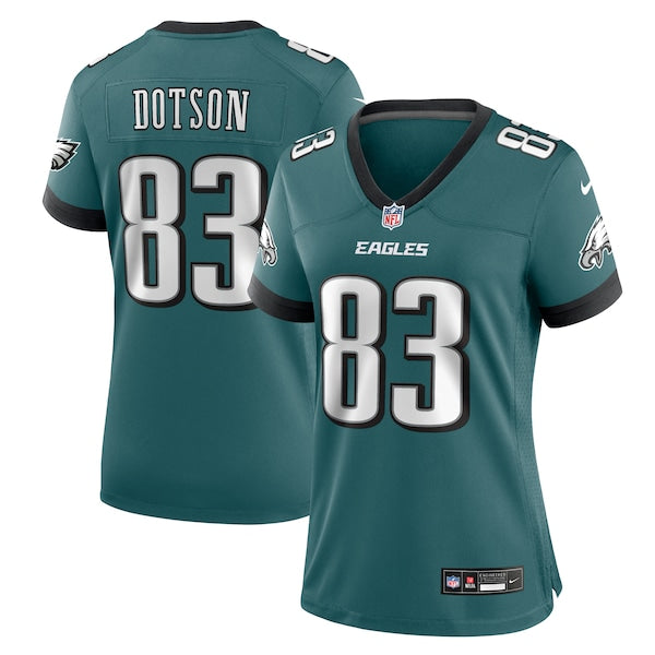 Jahan Dotson Philadelphia Eagles Nike Women's Team Game Jersey - Midnight Green - Image 2