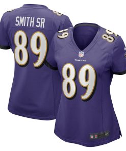 Steve Smith Sr. Baltimore Ravens Nike Women's Retired Player Game Jersey - Purple