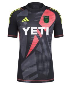 Alternative view of Austin FC adidas 2024 Goalkeeper Jersey - Black