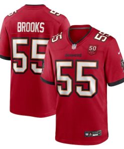 Alternative view of Derrick Brooks Tampa Bay Buccaneers Nike 50th Season Team Game Jersey - Red/Creamsicle