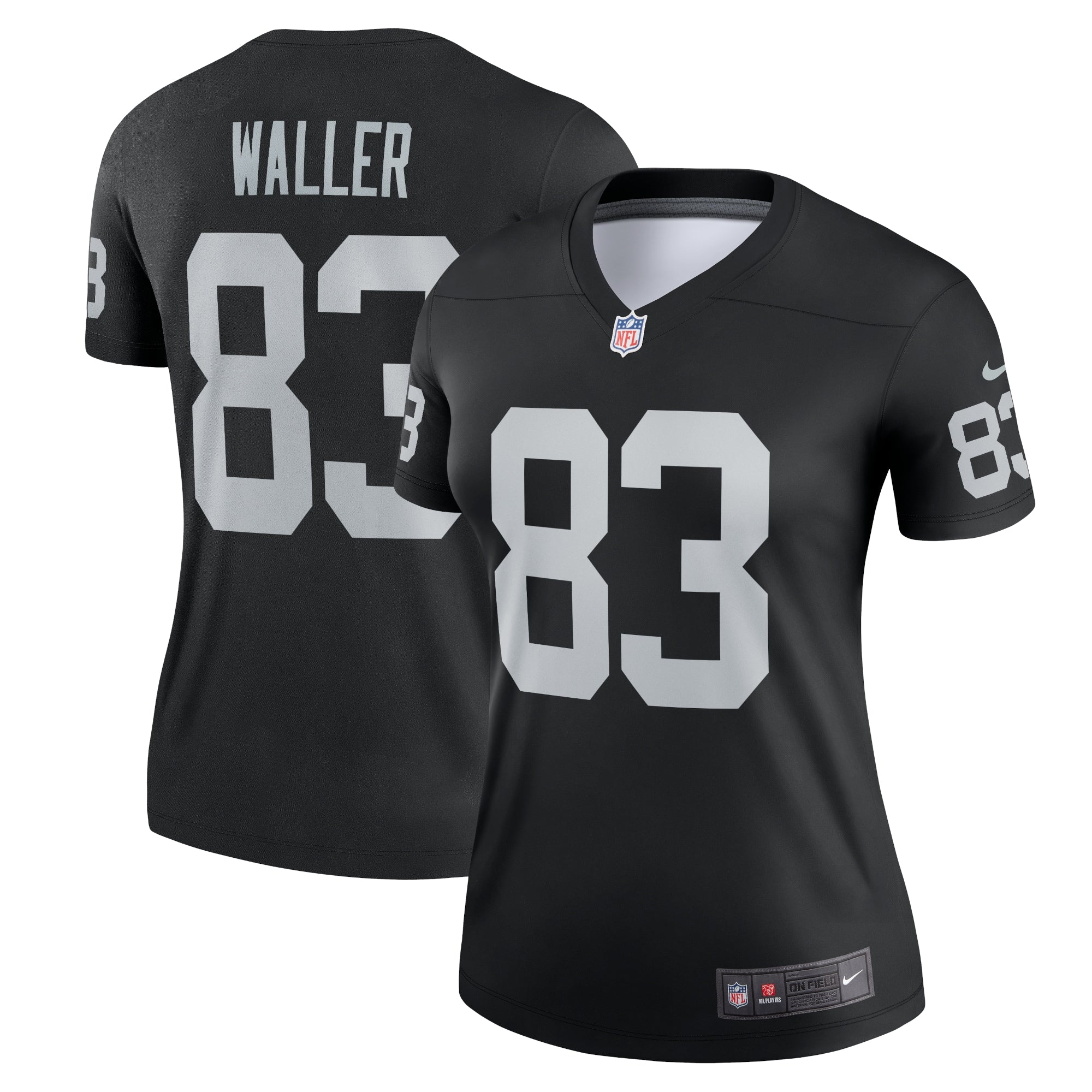 Darren Waller Las Vegas Raiders Nike Women's Alternate Legend Jersey - White/Black - Image 5