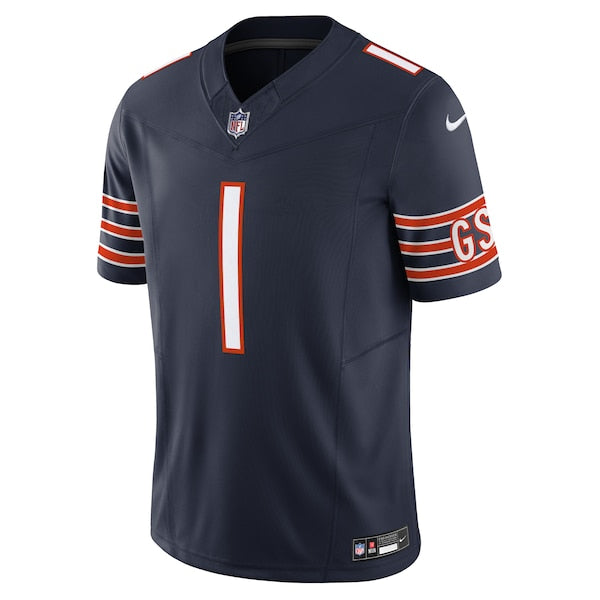 Justin Fields Chicago Bears Nike Vapor F.U.S.E. Limited Jersey - Navy/Orange/White - Image 4