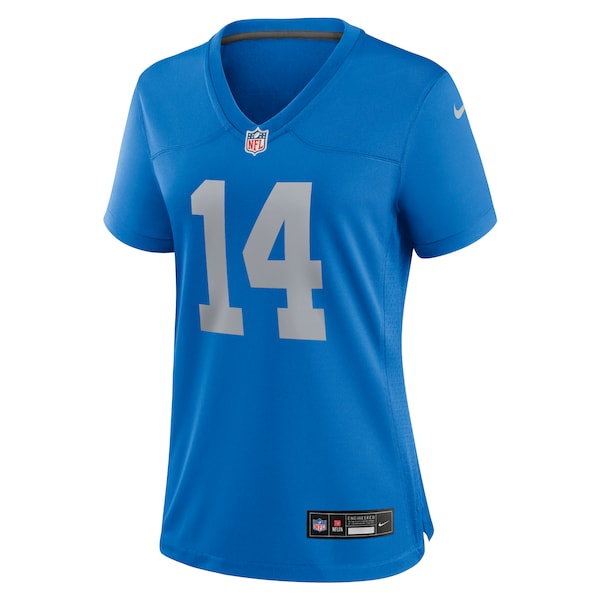 Amon-Ra St. Brown Detroit Lions Nike Women's Alternate Game Jersey - Blue - Image 2