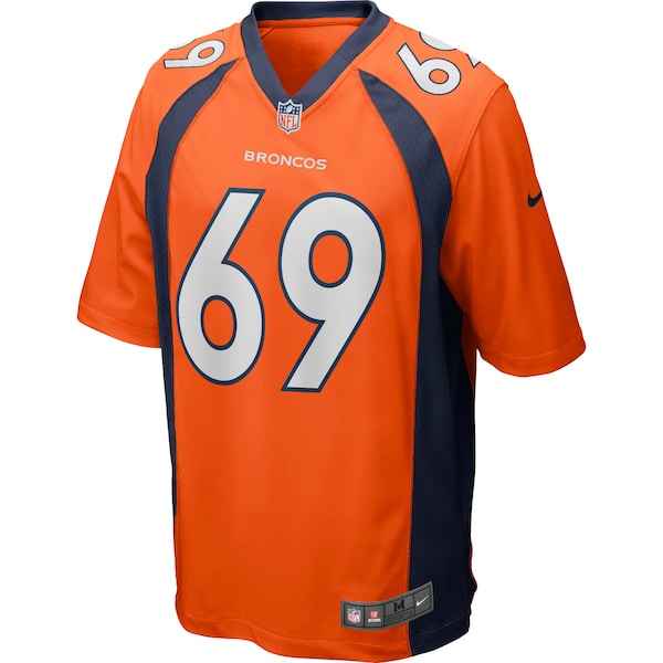 Mark Schlereth Denver Broncos Nike Game Retired Player Jersey - Orange - Image 2