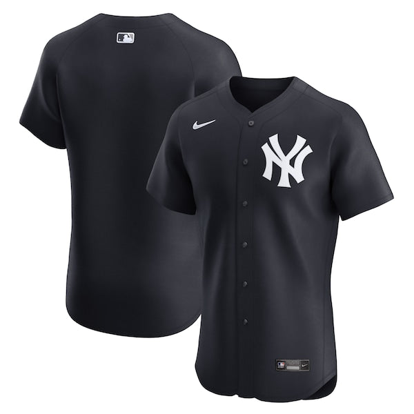 New York Yankees Nike Alternate Elite Jersey - Black - Image 2