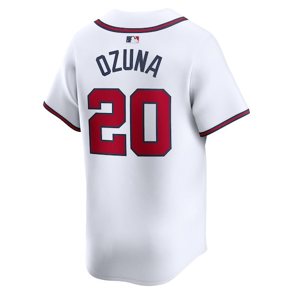 Marcell Ozuna Atlanta Braves Nike Home Limited Player Jersey - White - Image 4