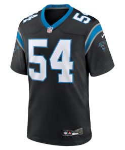 Alternative view of Kamu Grugier-Hill Carolina Panthers Nike Game Jersey - Black