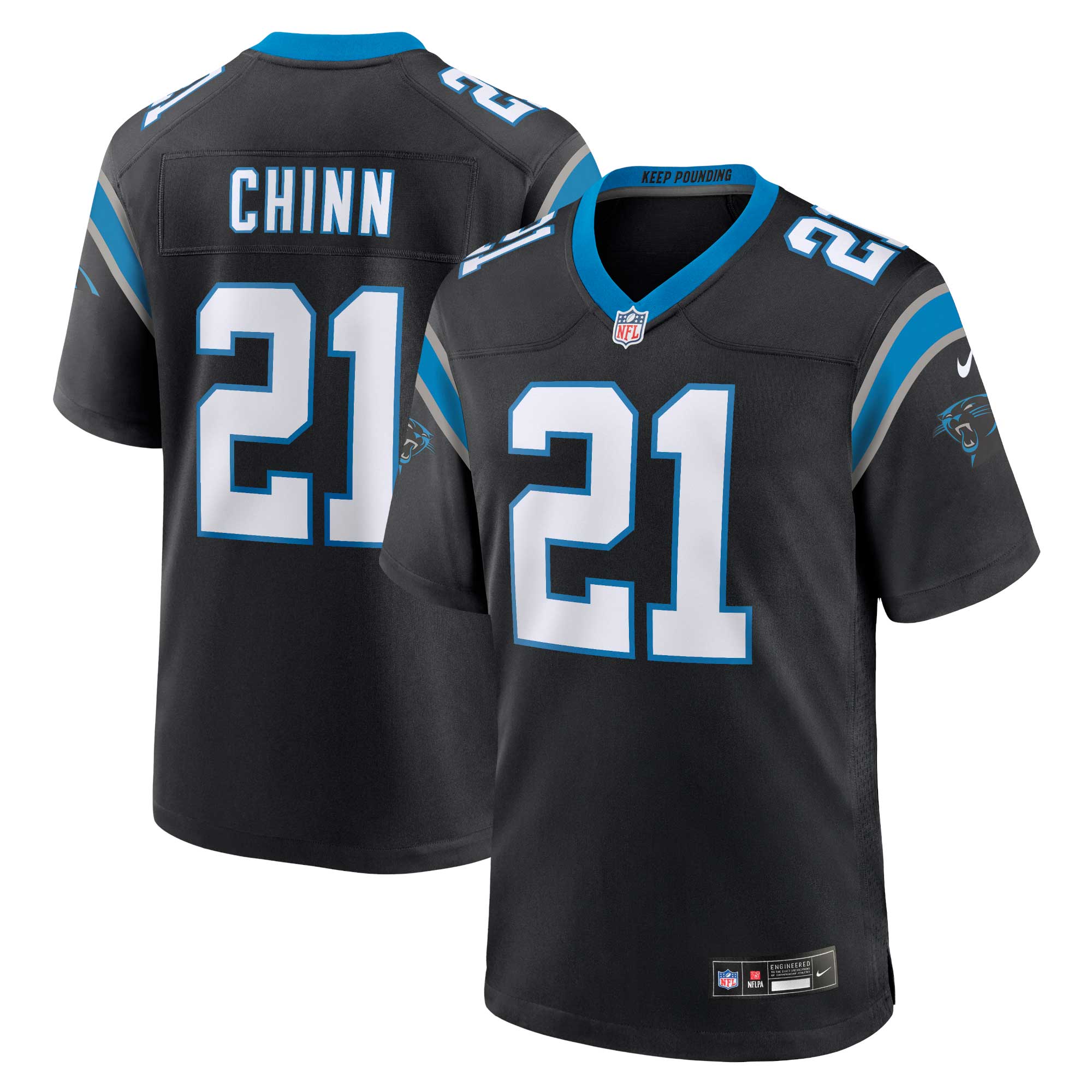 Jeremy Chinn Carolina Panthers Nike Game Jersey - White/Black - Image 5