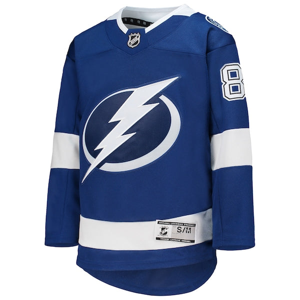 Nikita Kucherov Tampa Bay Lightning Youth Home Premier Player Jersey - Blue - Image 2