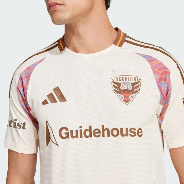 D.C. United adidas 2025 The Soul Kit Authentic Jersey - Natural - Image 3