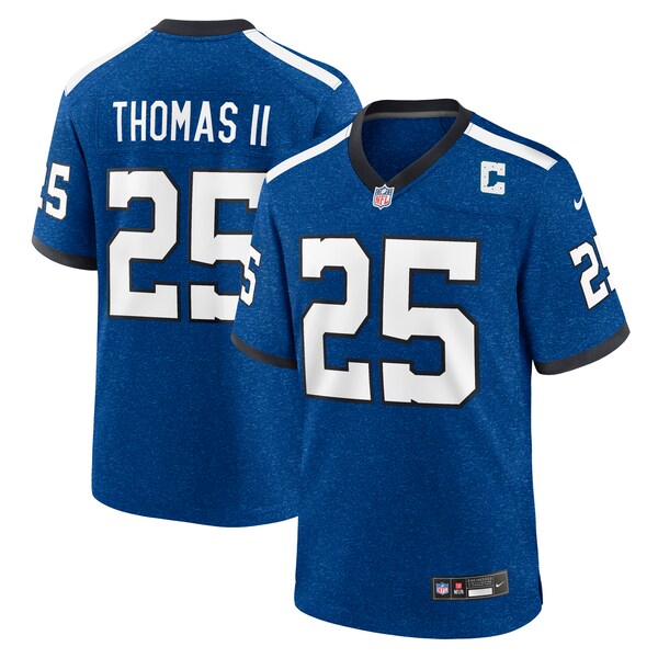 Rodney Thomas II Indianapolis Colts Nike Indiana Nights Alternate Game Jersey - Royal/Royal - Image 2