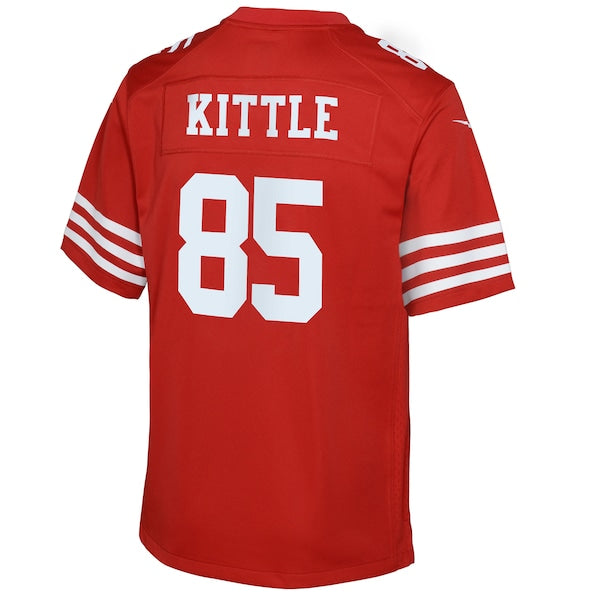 George Kittle San Francisco 49ers Nike Youth Game Jersey - Scarlet - Image 3