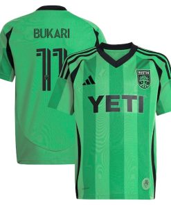 Osman Bukari Austin FC adidas Women's 2025 The Heartbeat Kit Replica Player Jersey - Green