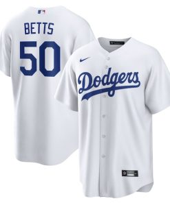 Mookie Betts Los Angeles Dodgers Nike Home Replica Player Name Jersey - White/Royal