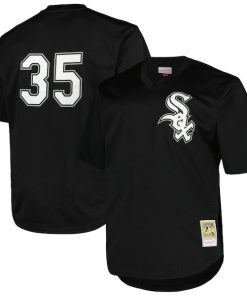 Frank Thomas Chicago White Sox Profile Big & Tall Cooperstown Collection Mesh Batting Practice Jersey - Black/Kelly Green