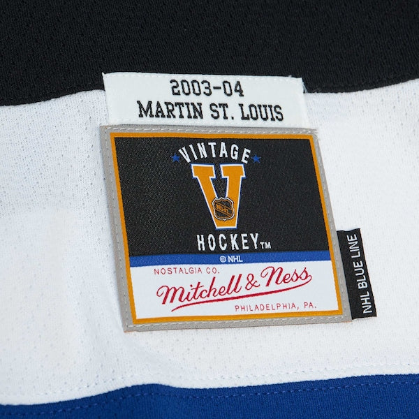 Martin St. Louis Tampa Bay Lightning 2004 Stanley Cup Champions Blue Line Player Jersey - Black - Image 5