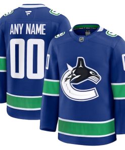 Alternative view of Vancouver Canucks  Home Premium Custom Jersey - Blue/White