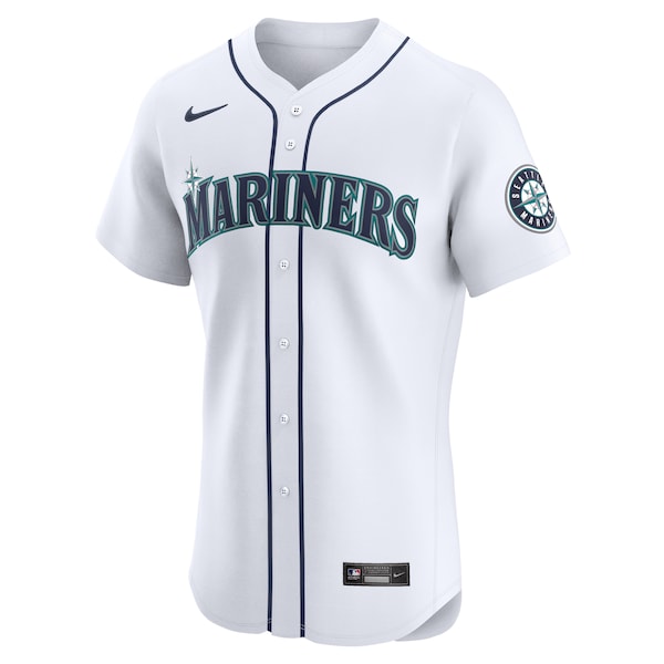 Julio Rodr¨ªguez Seattle Mariners Nike Home Elite Player Jersey - White - Image 2