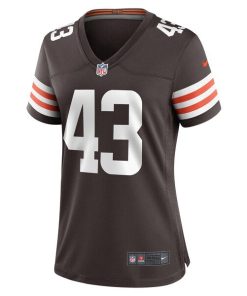Alternative view of Mohamoud Diabate Cleveland Browns Nike Women's Team Game Jersey -  Brown