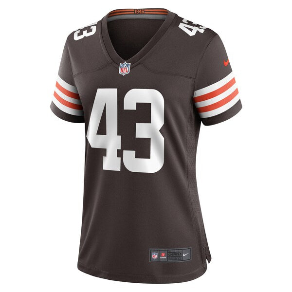 Mohamoud Diabate Cleveland Browns Nike Women's Team Game Jersey - Brown - Image 2