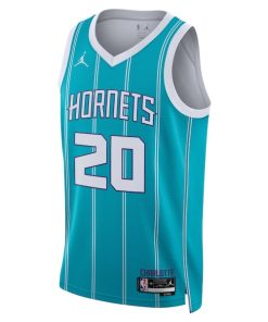 Alternative view of Gordon Hayward Charlotte Hornets Jordan Brand Unisex Swingman Jersey - Icon Edition - Teal