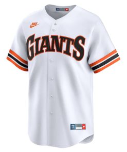 Alternative view of San Francisco Giants Nike Throwback Cooperstown Collection Limited Jersey - White
