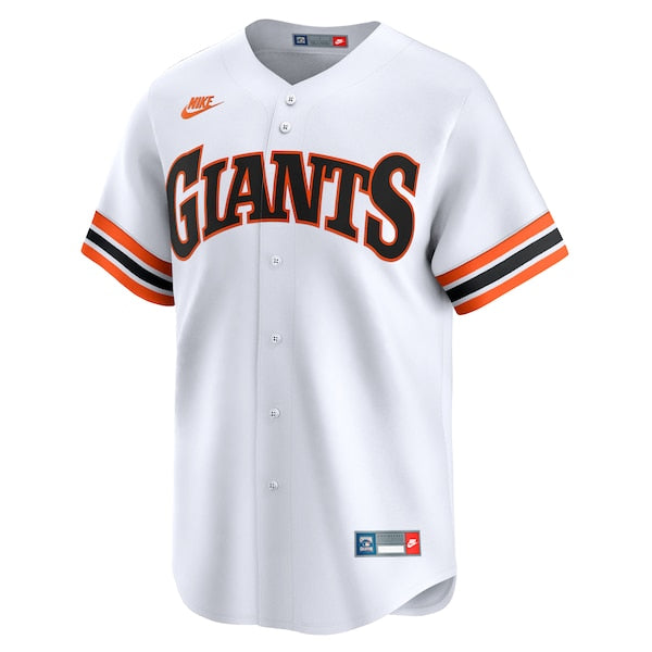 San Francisco Giants Nike Throwback Cooperstown Collection Limited Jersey - White - Image 2