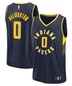 Tyrese Haliburton Indiana Pacers  Fast Break Replica Jersey - Icon Edition - Navy