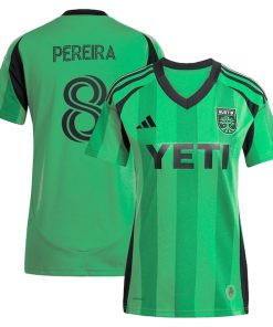 Daniel Pereira Austin FC adidas Youth 2025 The Heartbeat Kit Replica Player Jersey - Green